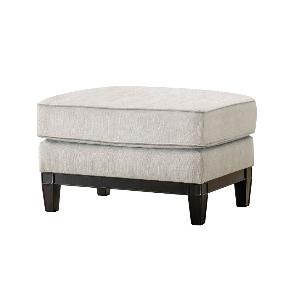 Off store white ottoman