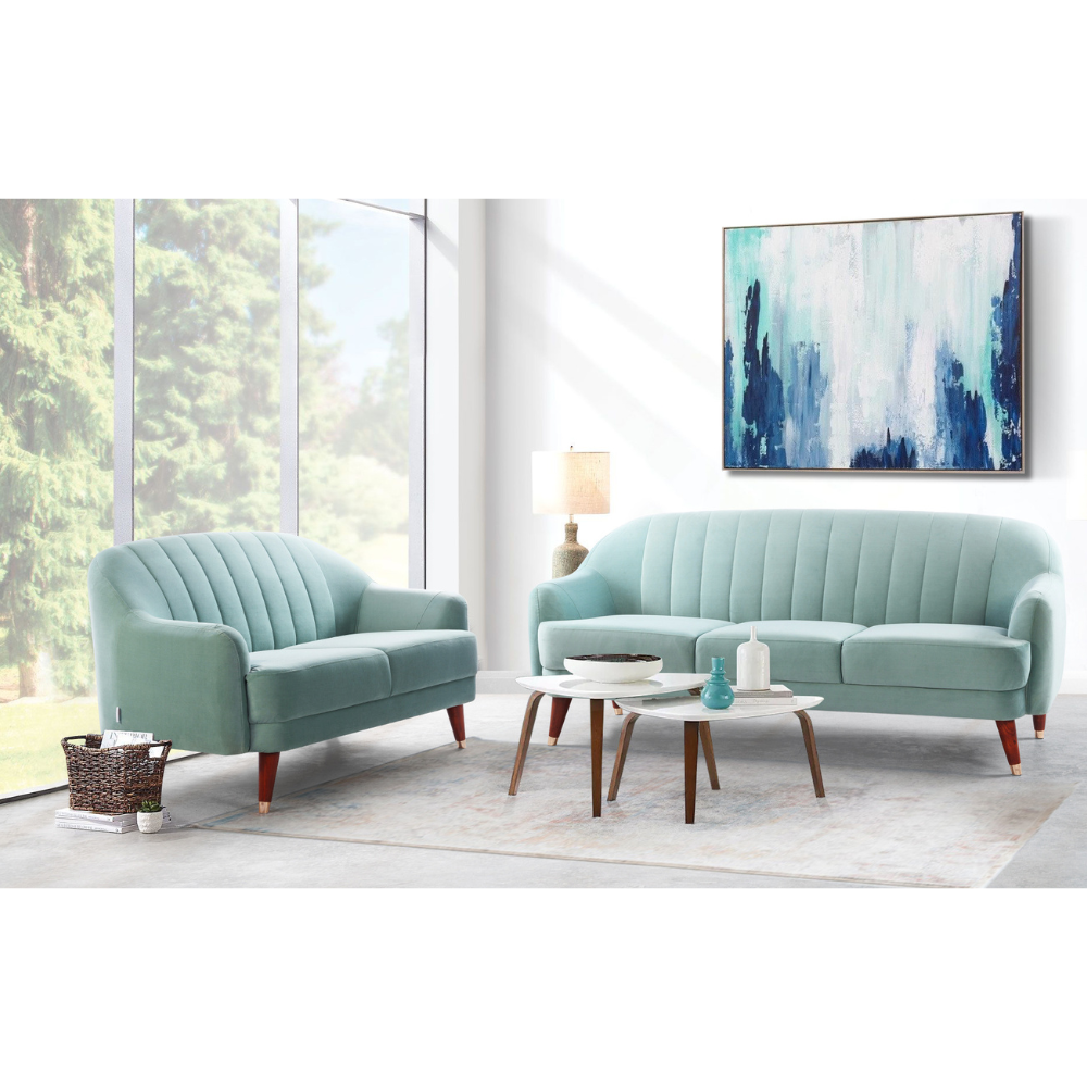 Light blue modern deals sofa