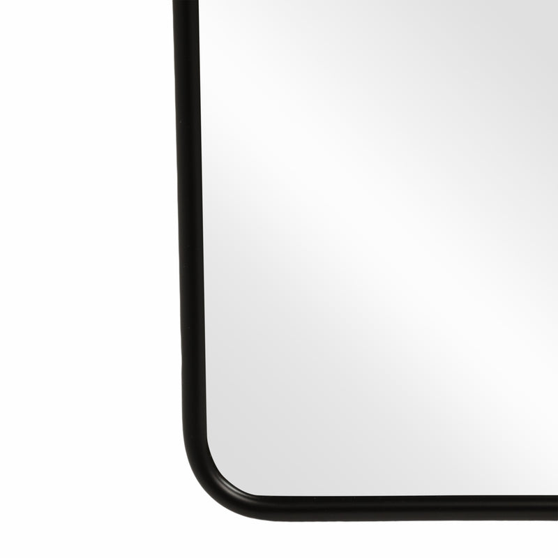 25x69 Rectangular Standing Mirror, Black