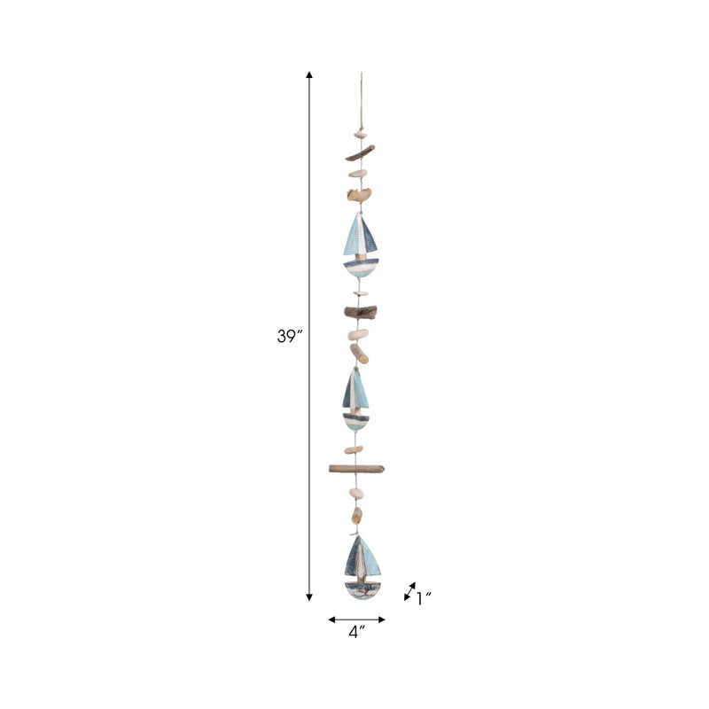 DRIFTWOOD, 39"L BOAT HANGINGS, MULTI