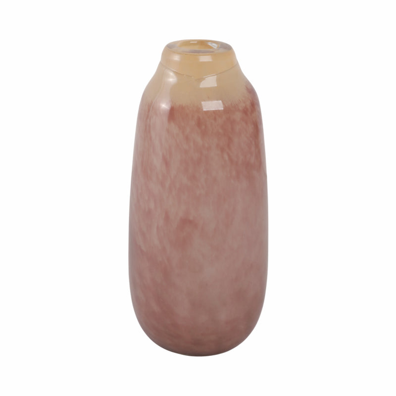 11" KANO SMALL MAUVE GLASS VASE