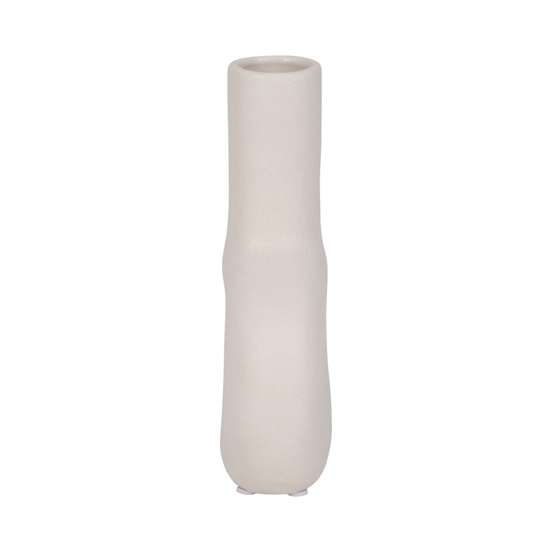 DOL, 8" OPEN CUT VASE, COTTON