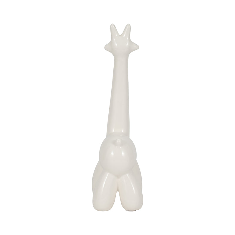 WHITE GIRAFFE BALLOON ANIMAL