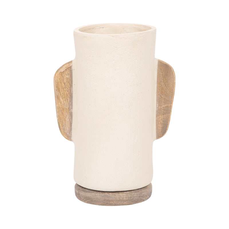 Ecomix, 13" Organic Vase, Ivory