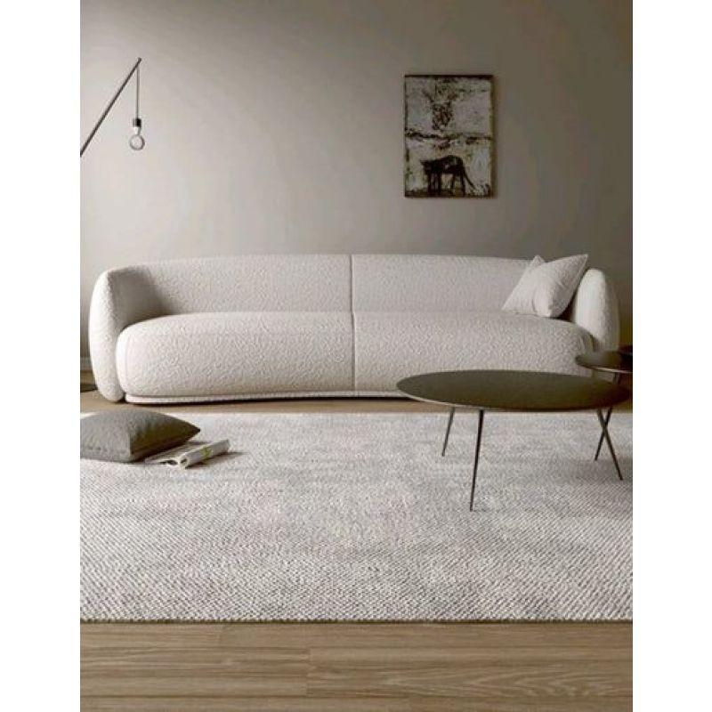 Alhome beige Boucle 3 Seater Sofa - 110110872