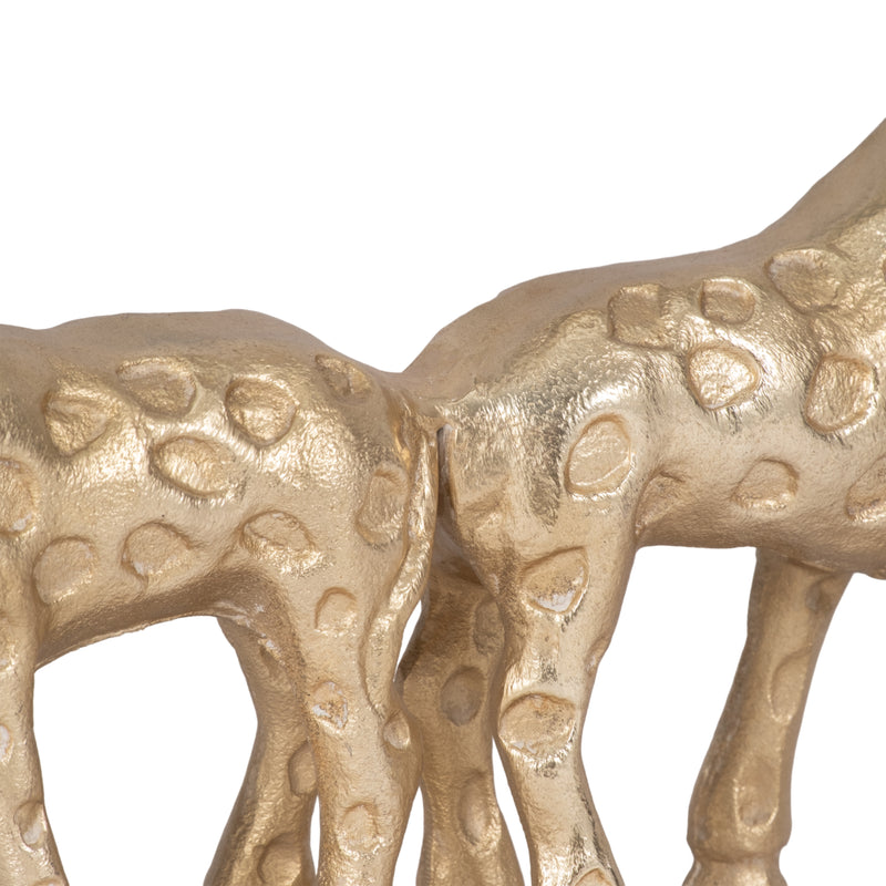 METAL, 10" COUPLE GIRRAFFE, GOLD