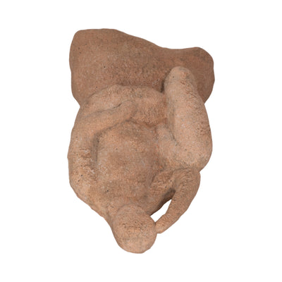 8" Thinking Man On Rock, Terracotta