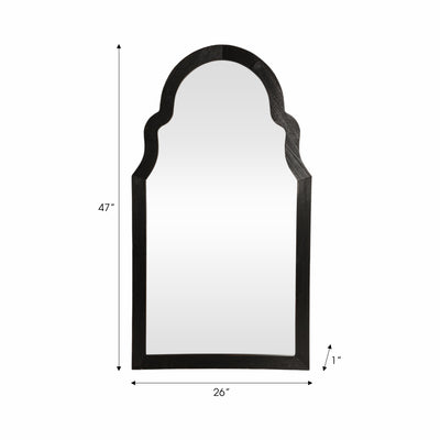 26x47 Arched Mirror, Black