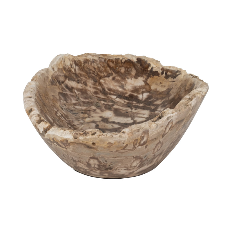 Petrified Wood, 18" Oval Bowl, Multi