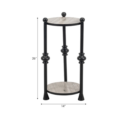 Metal, 26" Elliot Cocktail Table, Black, K/d