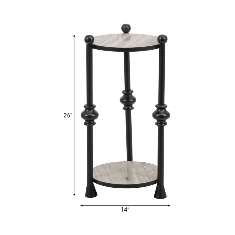 Metal, 26" Elliot Cocktail Table, Black, K/d