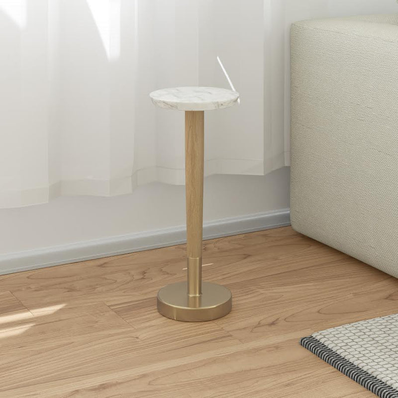 Warm Marble  Accent Table