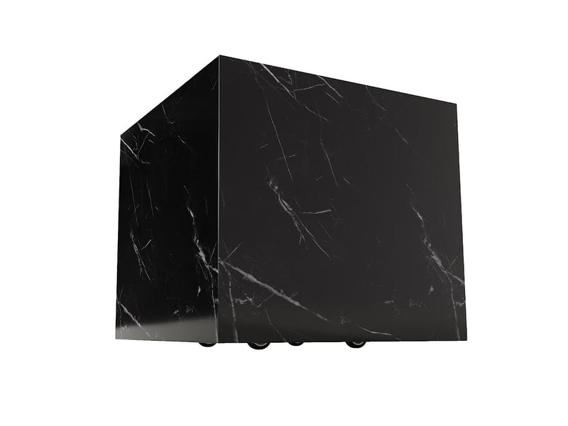 Black Marquino Marble Side Table