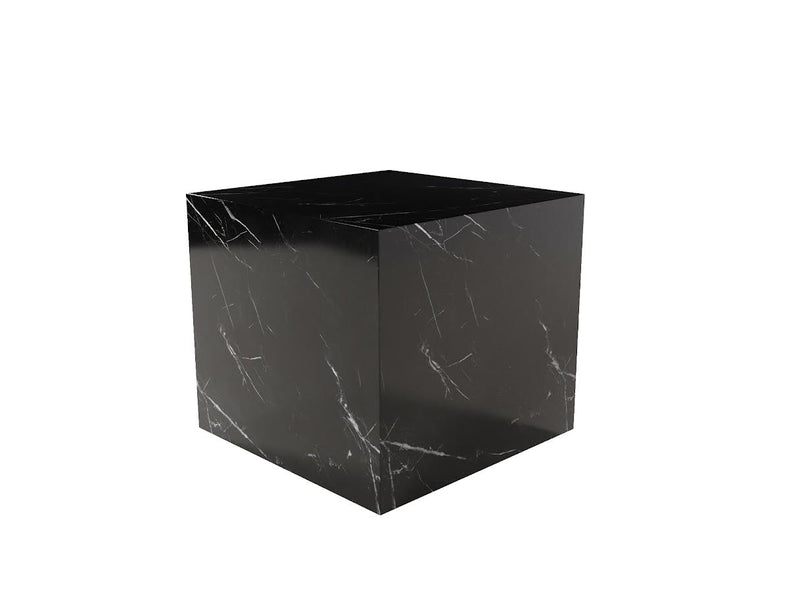 Black Marquino Marble Side Table