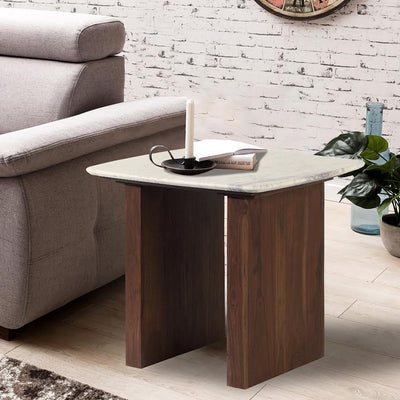 Eclipse Marble Side Table