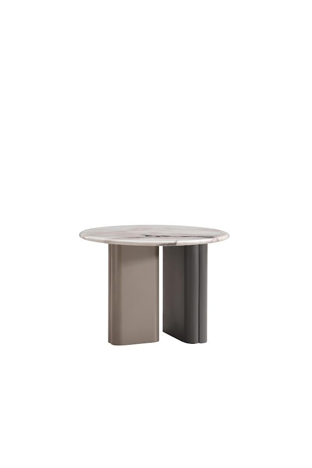 Celadon Charm Marble Round End Table