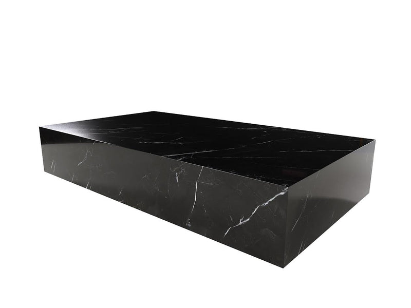 Midnight Elegance Marble Cocktail Table