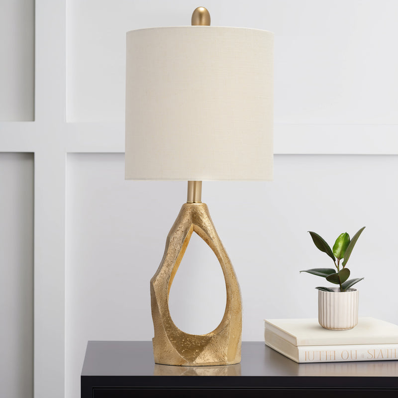 Resin 24" Organic Table Lamp, Gold