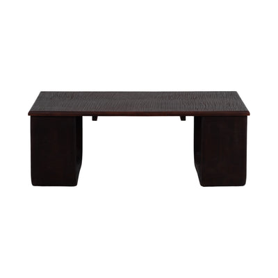 Wood, 47" Textured Coffee Table, Brown Kd