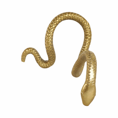 10" Tall Snake Tabletop D?cor, Gold