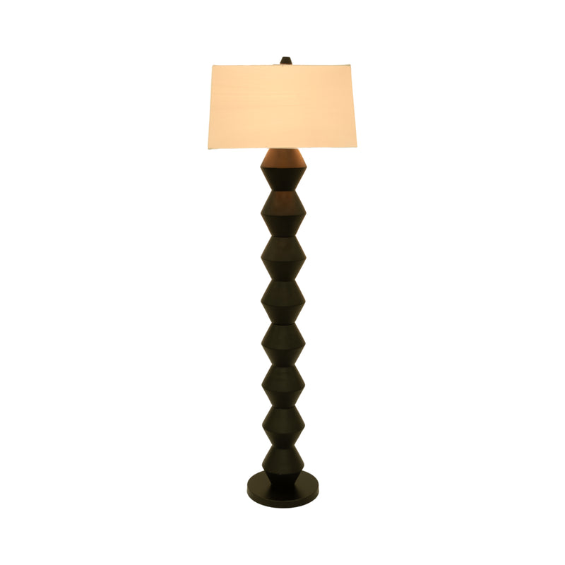 69" Stacked Totem Lamp, Black