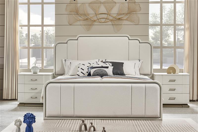 Timeless Tranquility White Bed