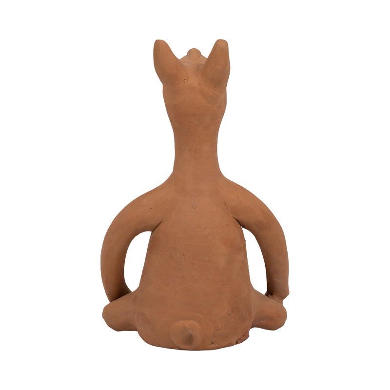 TERRACOTTA, 9" OM YOGA BUNNY, NATURAL