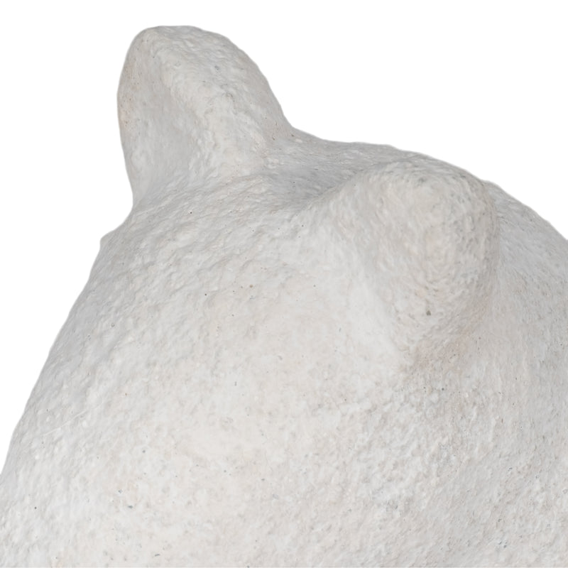 9" Textured Horse, White