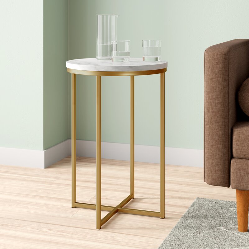 WalnutWaves Side Table