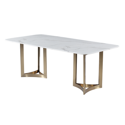 Alexa Marble Top Dining Table