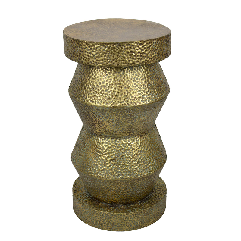 Metal Accent Table, Aged Gold