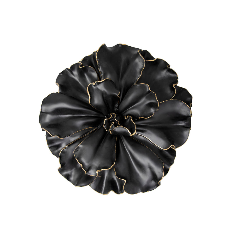 BLACK/GOLD WALL FLOWER 10