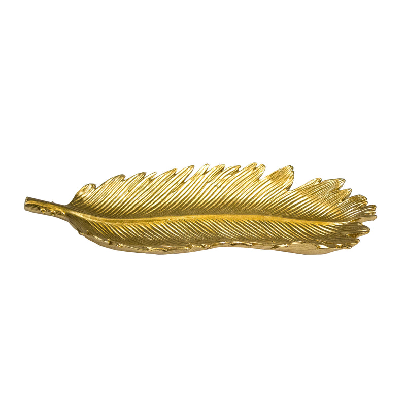 GOLD FEATHER PLATE 13