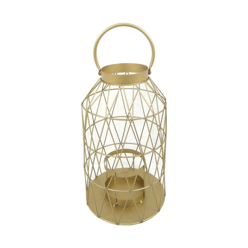 Metal Decorative Lantern, Gold
