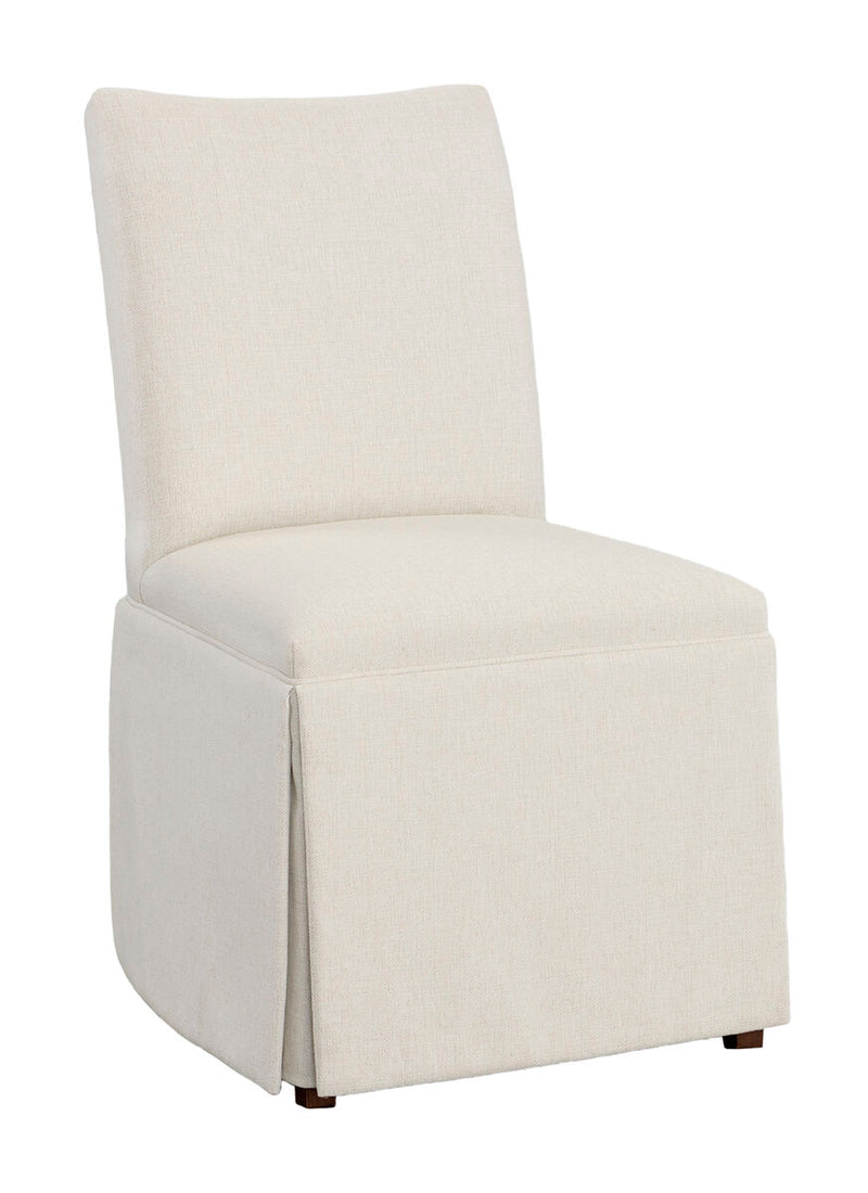 Concave Short Back Skirted Dining Chair - 1201-05-T