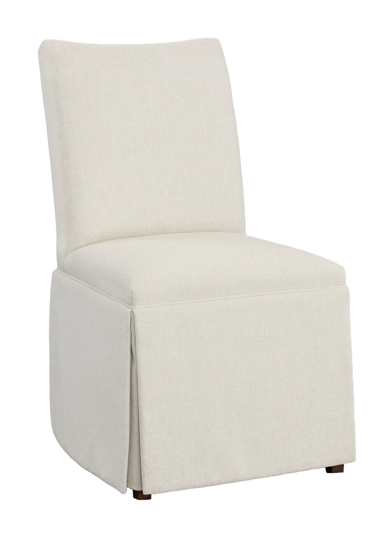 Concave Short Back Skirted Dining Chair - 1201-05-T