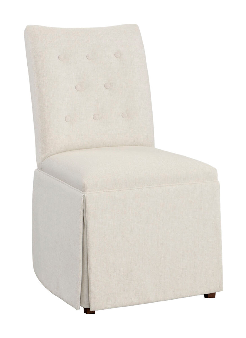 Concave Short Back Skirted Dining Chair - 1203-05-T