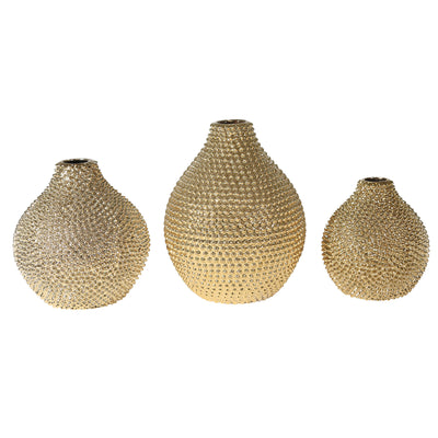 Decorative Ceramic Vase, Gold