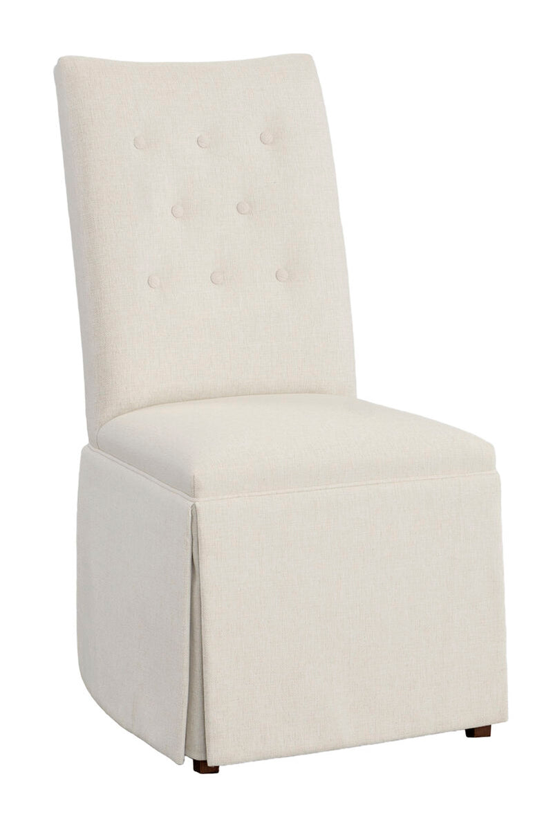 Concave Tall Back Skirted Dining Chair - 1207-05-T