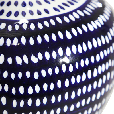 Ceramic Vase, Blue/White