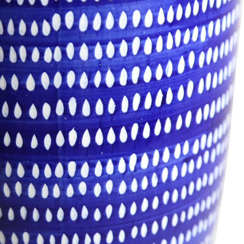 Ceramic Vase, Blue/White