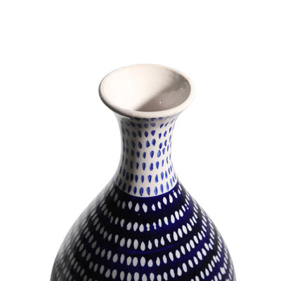 Ceramic Vase, Blue/White