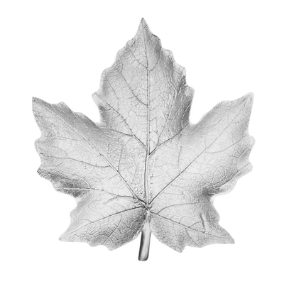 SILVER RESIN MAPLE LEAF PLATE RF