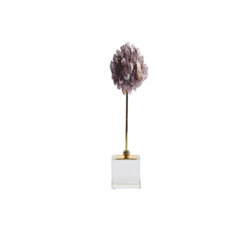 Decorative Amethyst On Stand, Purple | 12704-06