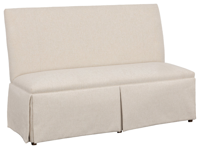 Straight Back Skirted Armless Banquette 60" - 1271-60-T