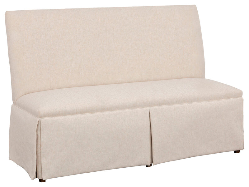 Straight Back Skirted Armless Banquette 60" - 1271-60-T