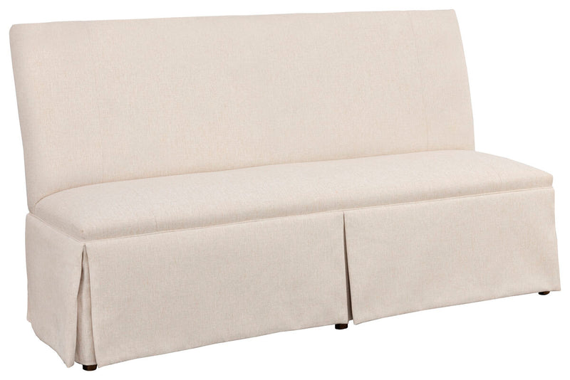 Straight Back Skirted Armless Banquette 72" - 1271-72-T