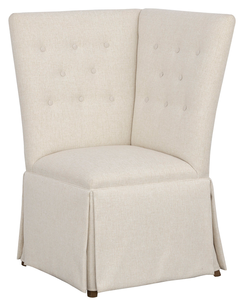 Straight Back Skirted Corner Chair Banquette - 1273-29-T