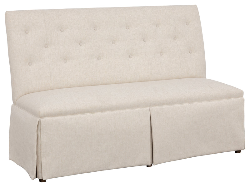 Straight Back Skirted Armless Banquette 60" - 1273-60-T