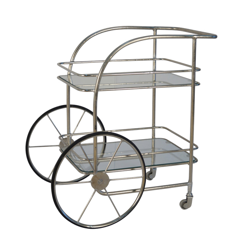 Chariot Bar Cart, Silver